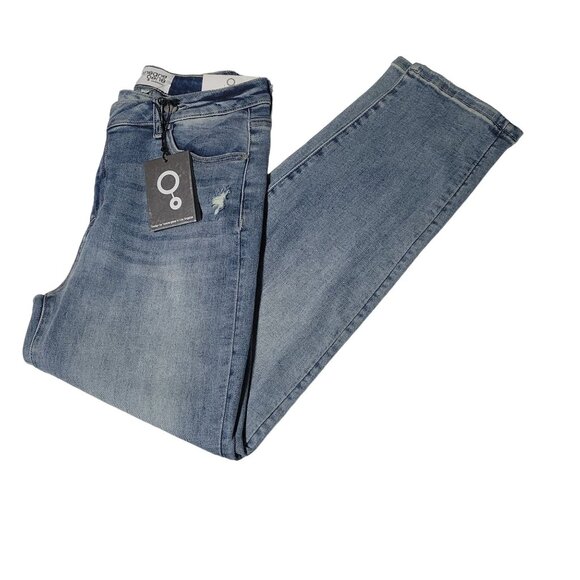 Insane Gene Hi-Rise Girlfriend Jeans Womens Size 28 Stretched Light Wash Denim - Picture 1 of 10